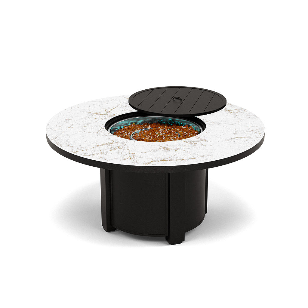 54" Round Chat Fire Pit Table - Multiple Colors and Top Patterns