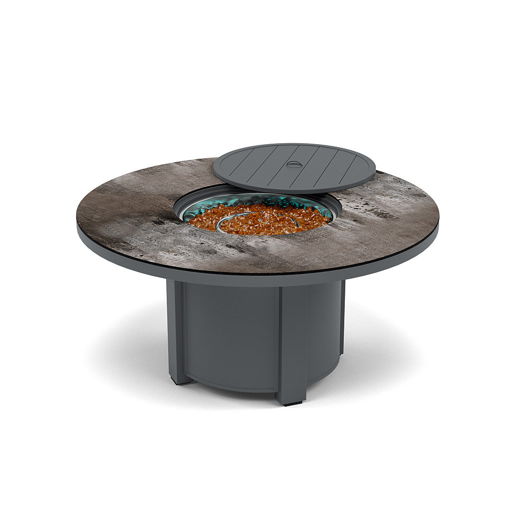 54" Round Chat Fire Pit Table - Multiple Colors and Top Patterns