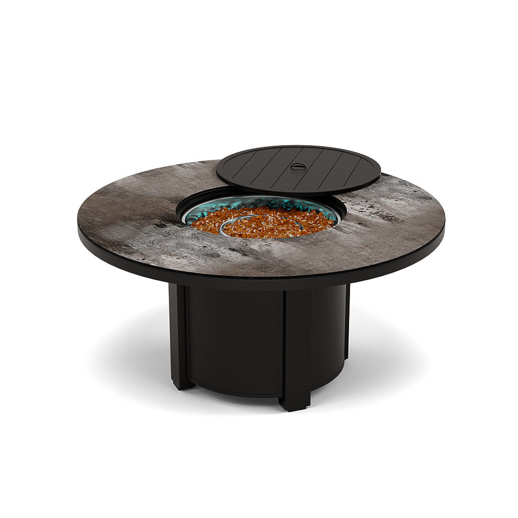 54" Round Chat Fire Pit Table - Multiple Colors and Top Patterns