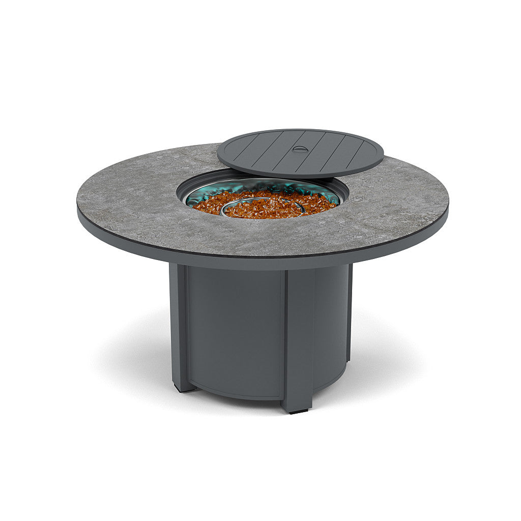 54" Round Dining Fire Pit Table - Multiple Colors and Top Patterns