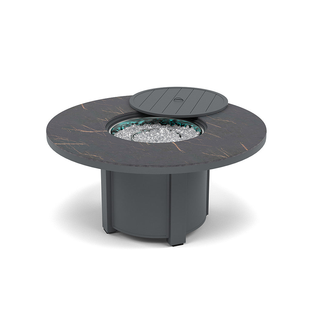 54" Round Chat Fire Pit Table - Multiple Colors and Top Patterns