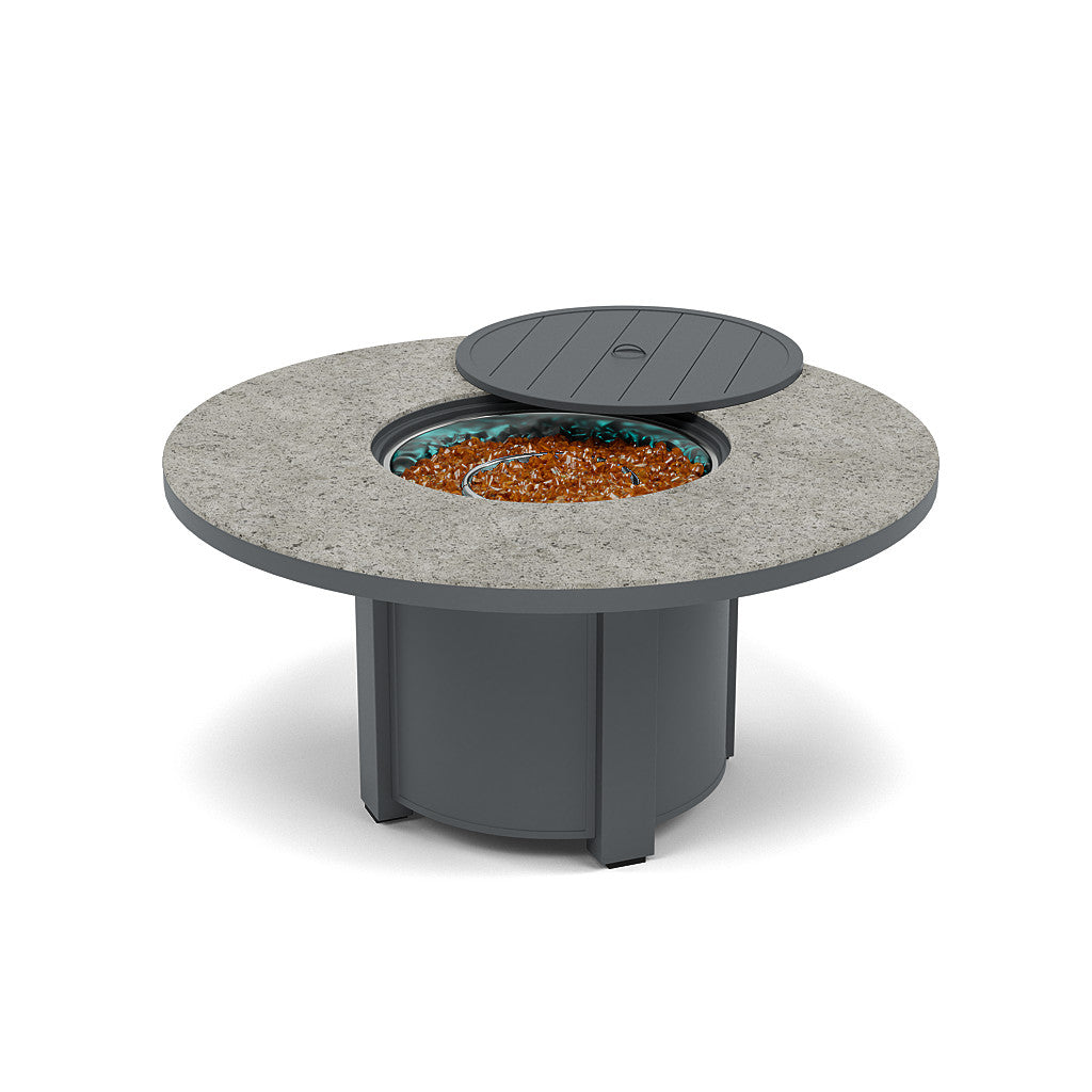 54" Round Chat Fire Pit Table - Multiple Colors and Top Patterns