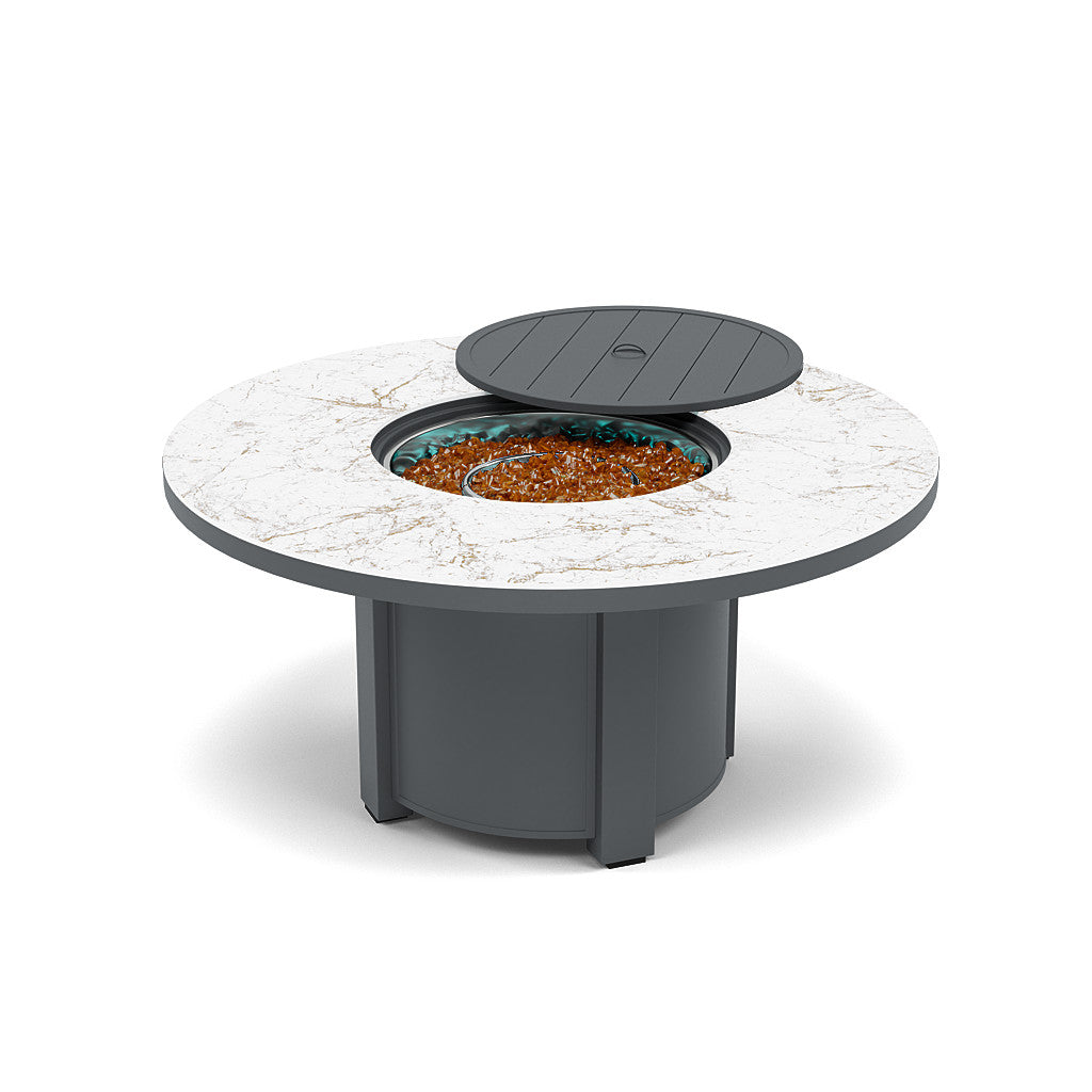 54" Round Chat Fire Pit Table - Multiple Colors and Top Patterns