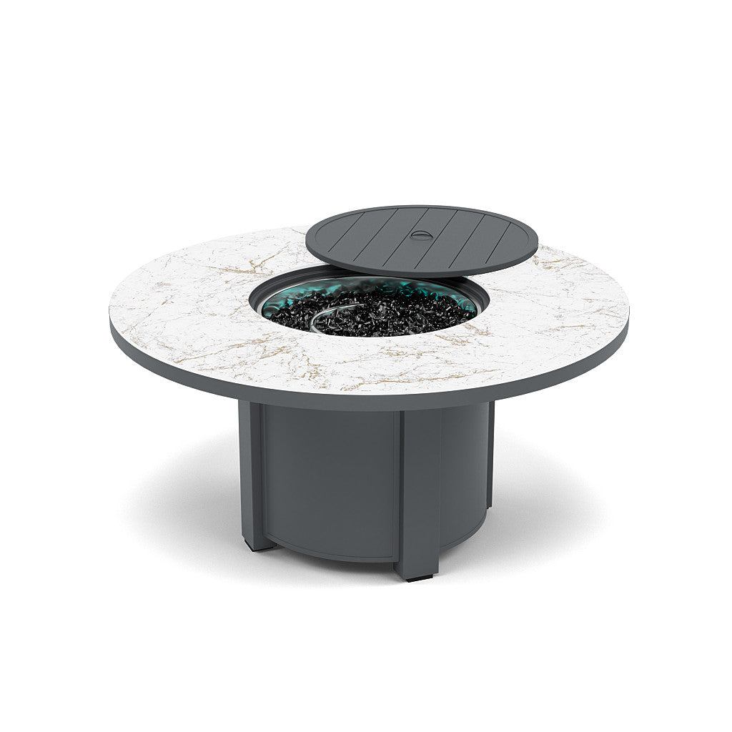 54" Round Chat Fire Pit Table - Multiple Colors and Top Patterns