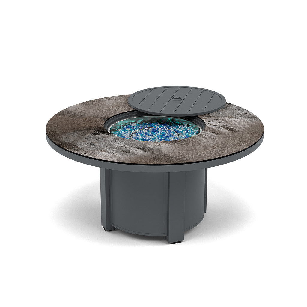 54" Round Chat Fire Pit Table - Multiple Colors and Top Patterns