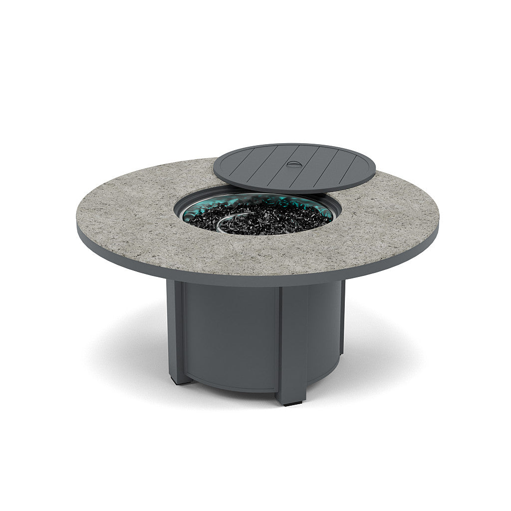 54" Round Chat Fire Pit Table - Multiple Colors and Top Patterns