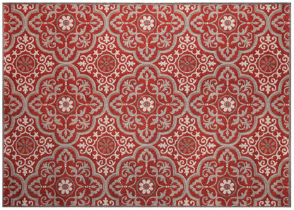 Mosaic-Ruby Outdoor Rug
