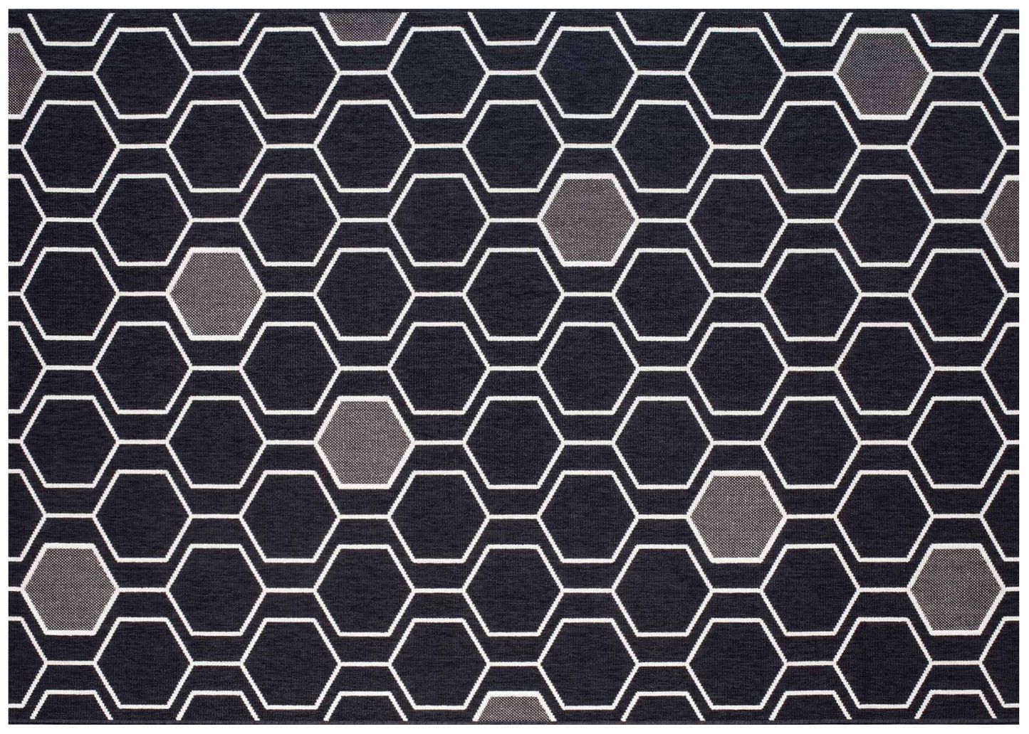 Geo - Black Outdoor Rug (2 sizes)