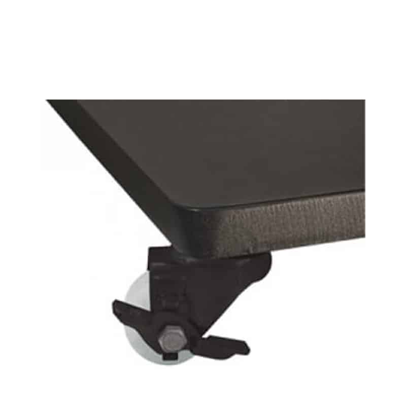 120 LB STEEL BASE W/ CASTERS - BLACK