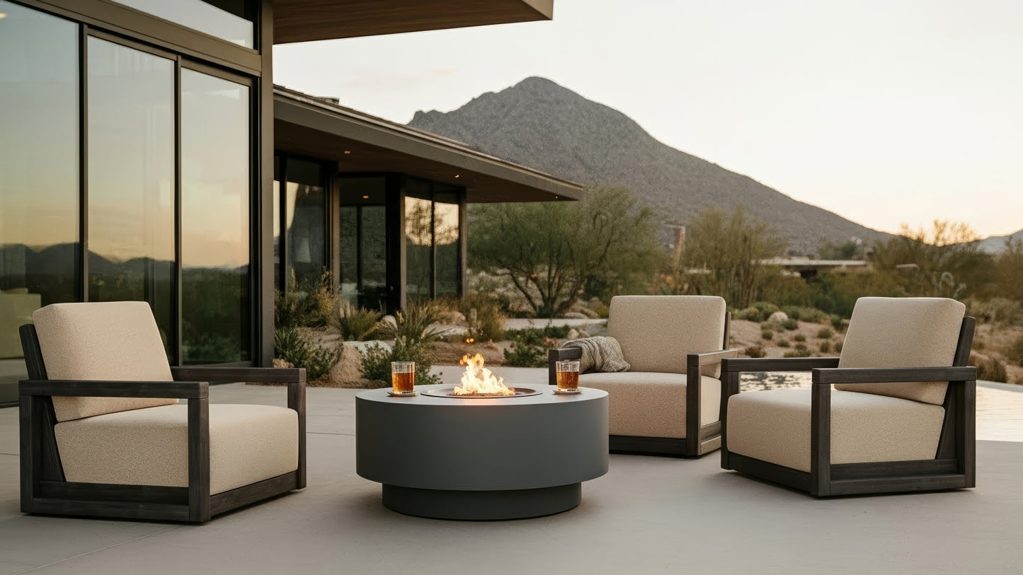 Naples 44" Round Fire Table