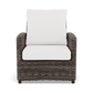 Malibu Club Chair Featuring “Blanco” Solution-Dyed Polyester Cushions