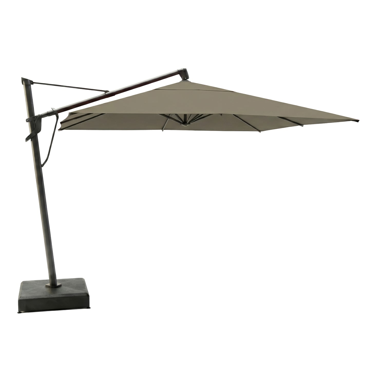 11.5' Treasure Garden Cantilever Square Umbrella with Black Frame