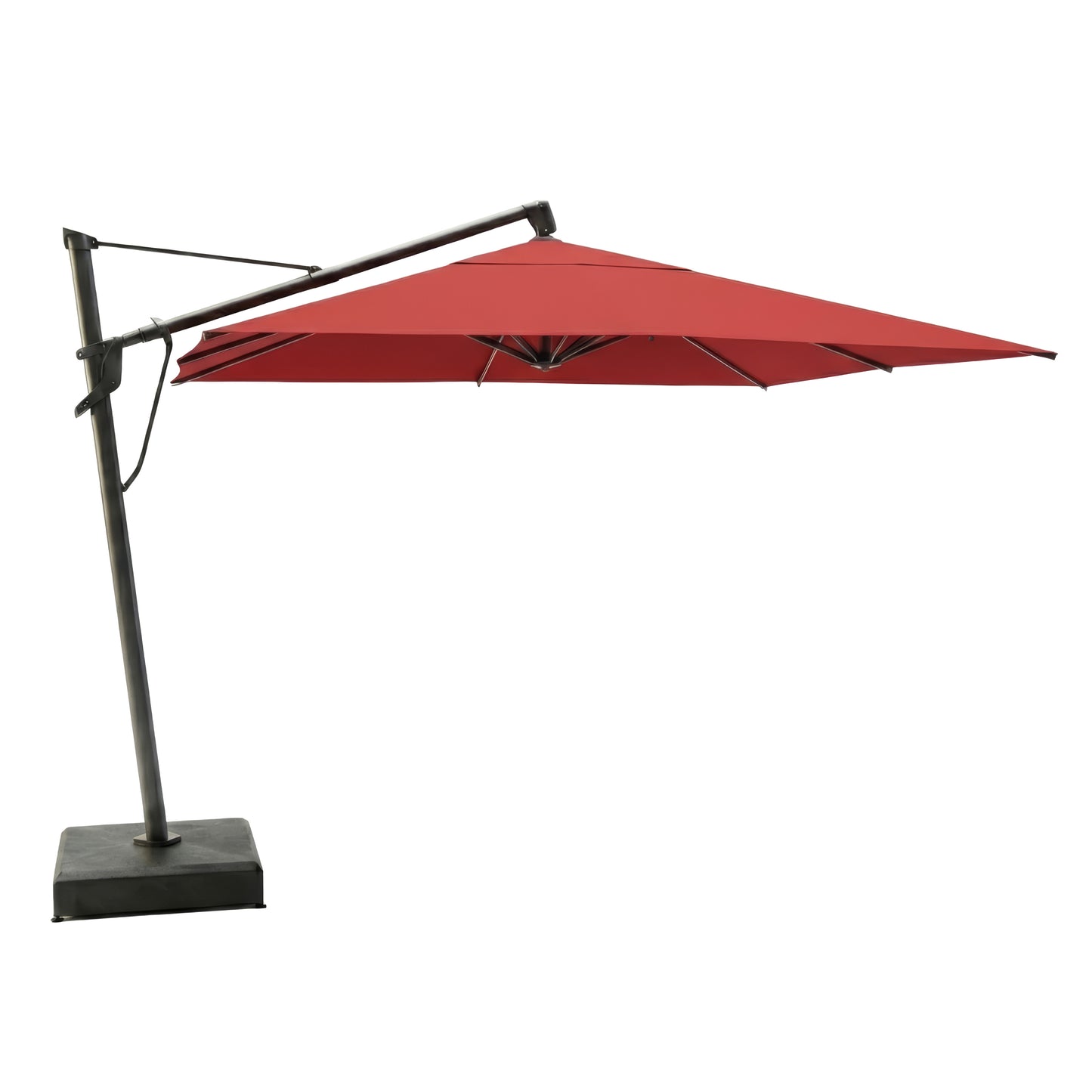 11.5' Treasure Garden Cantilever Square Umbrella with Black Frame