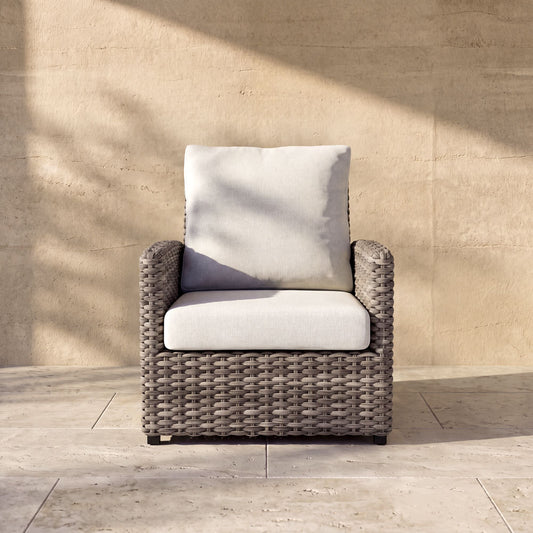 Malibu Club Chair Featuring Sunbrella Canvas Granite Cushions