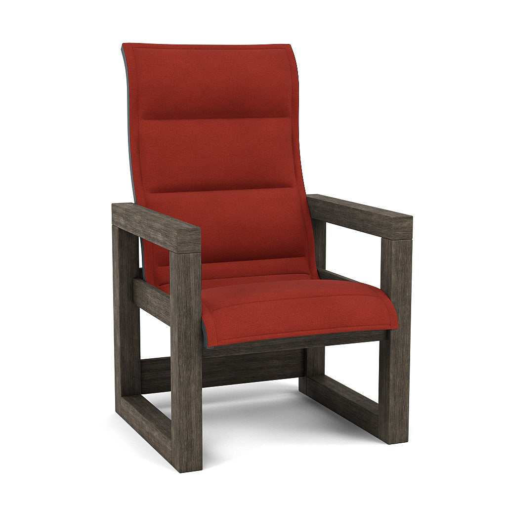 Frame Padded Sling High Back Dining Chair