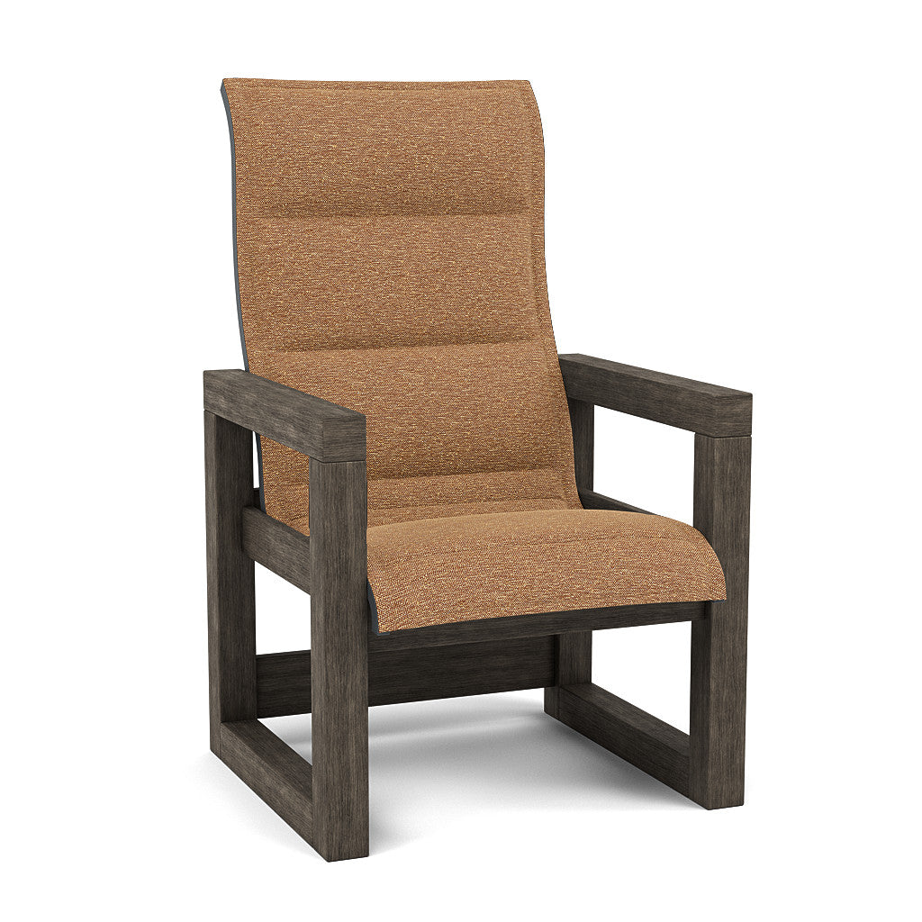 Frame Padded Sling High Back Dining Chair