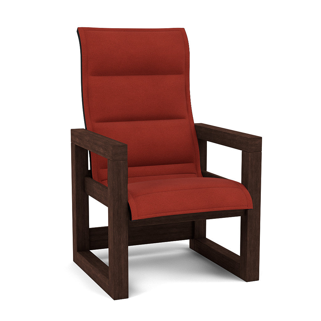 Frame Padded Sling High Back Dining Chair