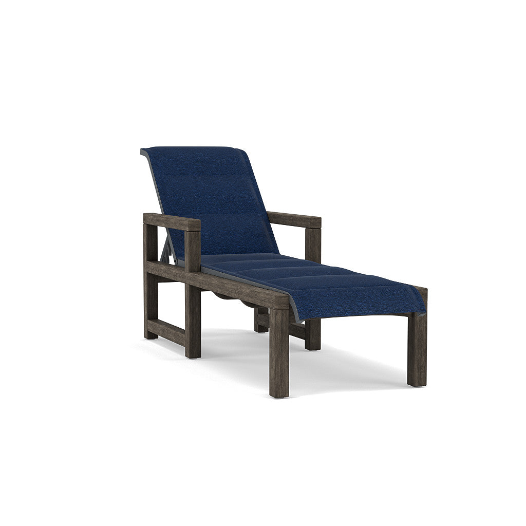 Lakeside Padded Sling Chaise Lounge