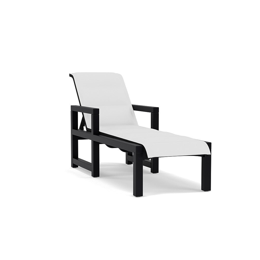 Lakeside Padded Sling Chaise Lounge