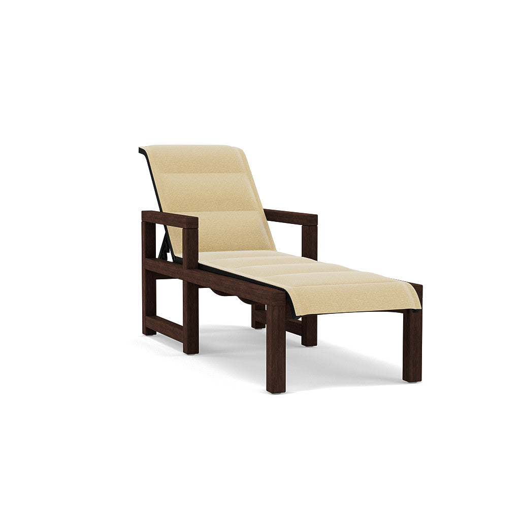 Lakeside Padded Sling Chaise Lounge