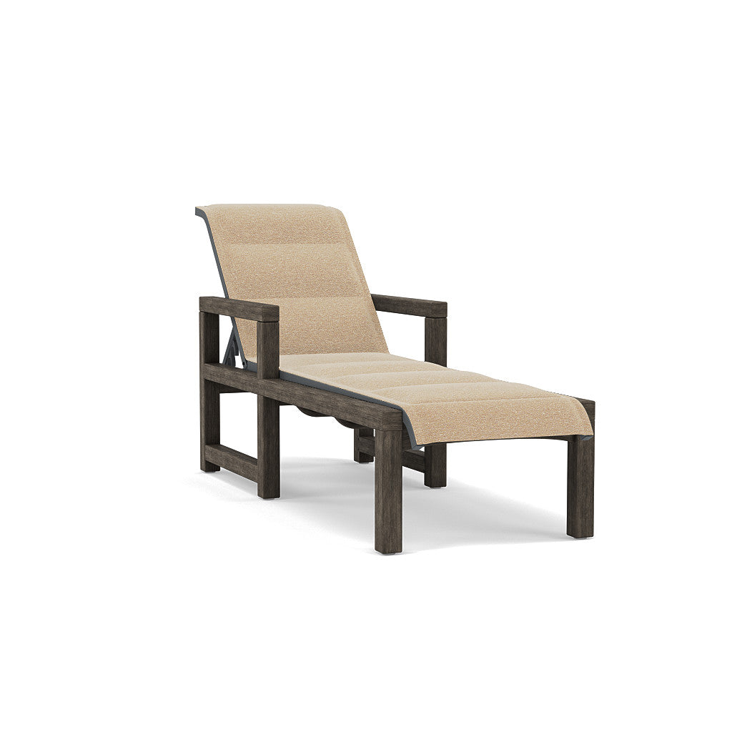 Lakeside Padded Sling Chaise Lounge