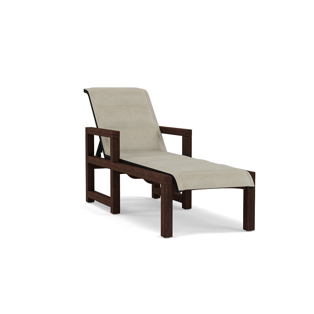 Lakeside Padded Sling Chaise Lounge