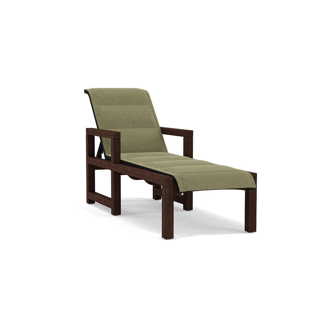 Lakeside Padded Sling Chaise Lounge