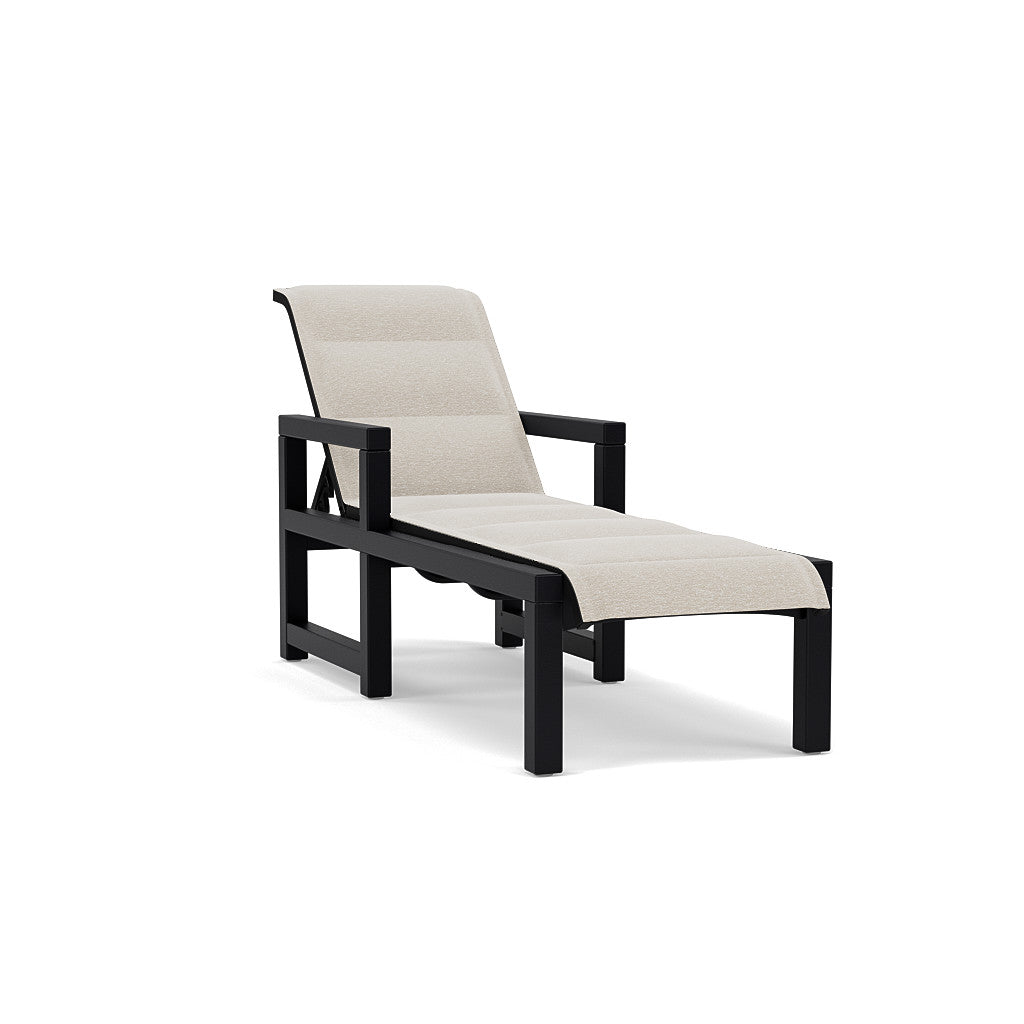 Lakeside Padded Sling Chaise Lounge