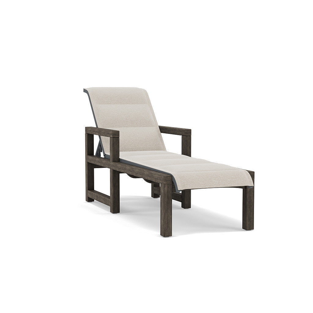 Lakeside Padded Sling Chaise Lounge