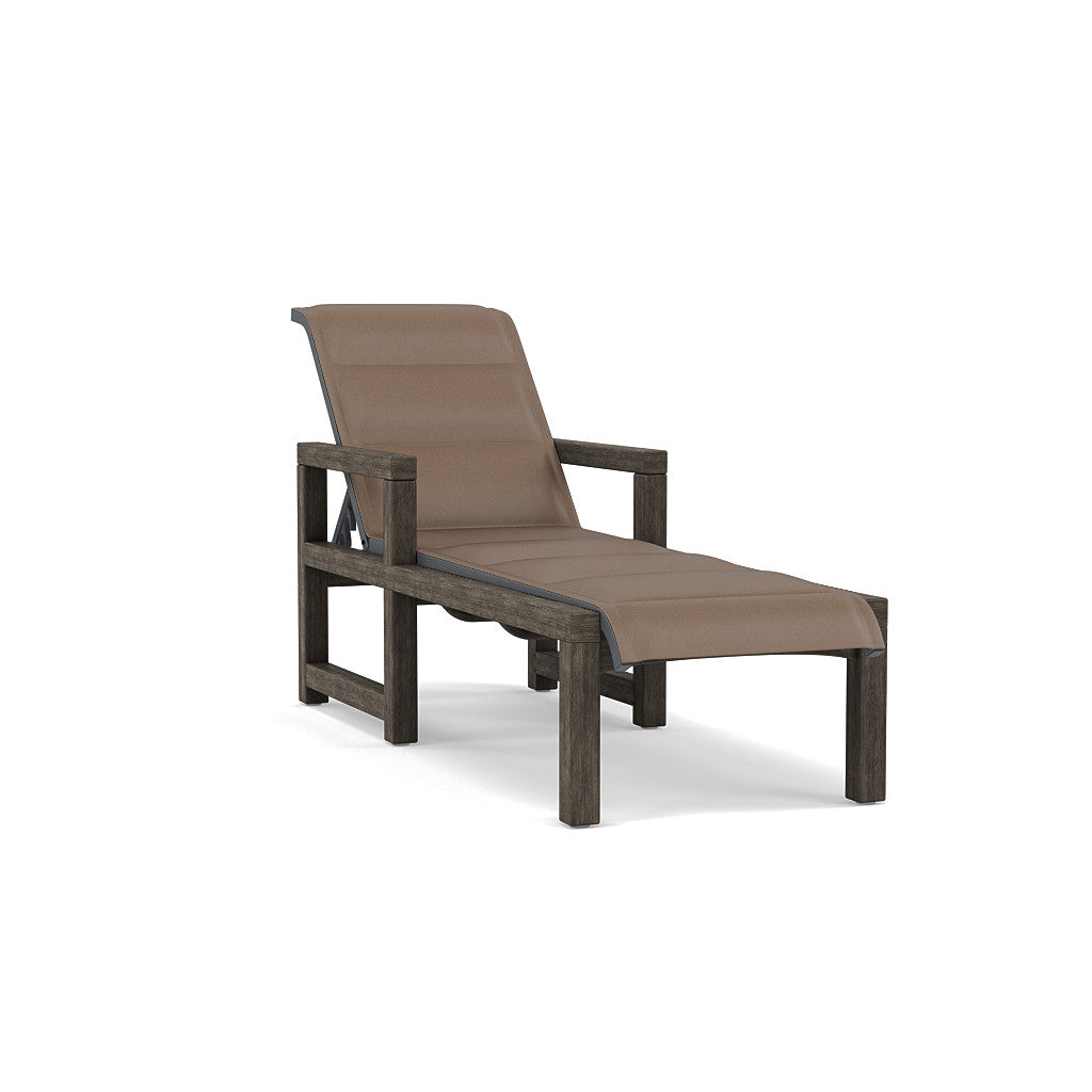 Lakeside Padded Sling Chaise Lounge