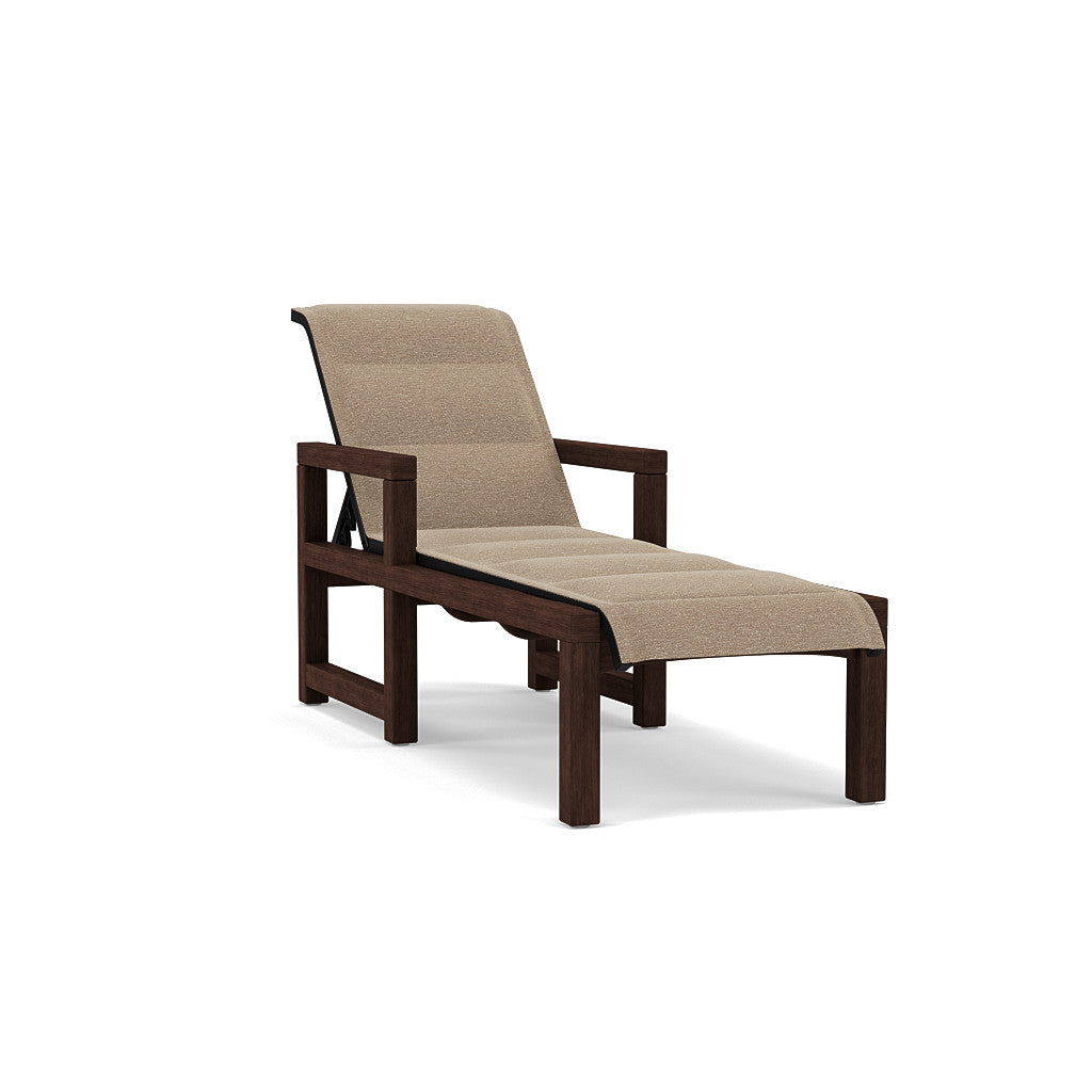 Lakeside Padded Sling Chaise Lounge