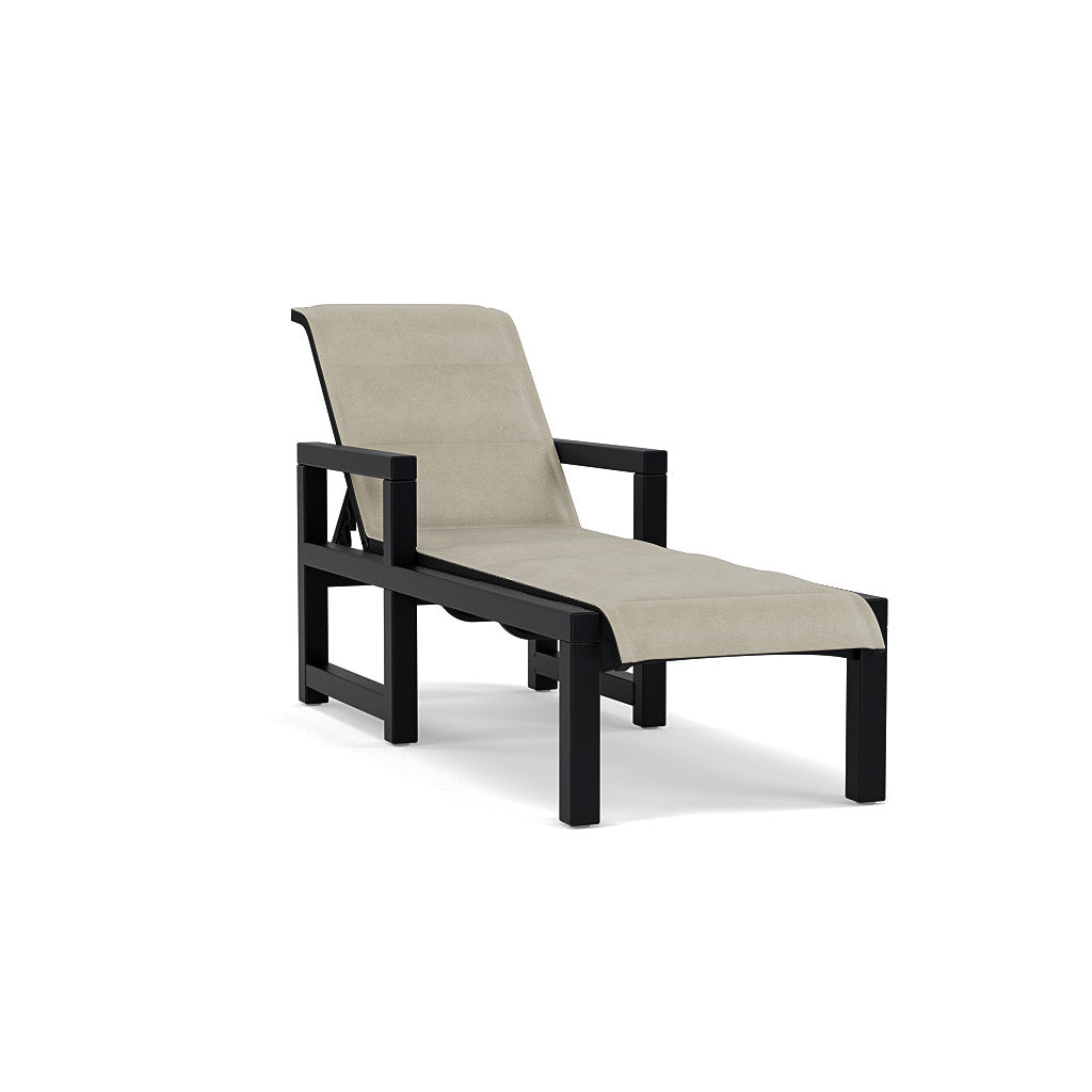 Lakeside Padded Sling Chaise Lounge