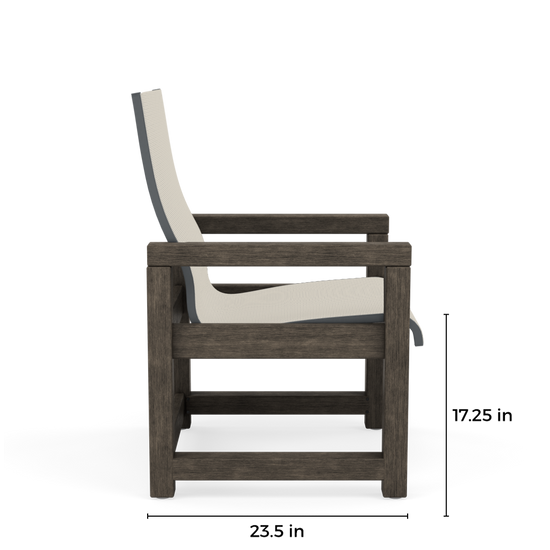 Lakeside Sling Dining Chair-Paddy O' Furniture Outdoor-Dimension-Side Low
