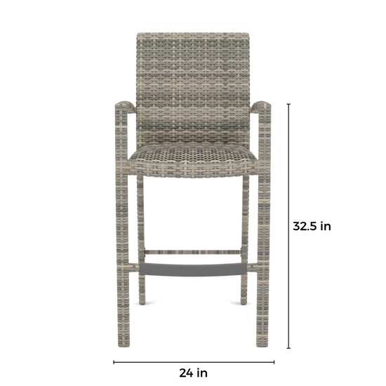 Malibu Bar Chair-DIMENSION-FRONT