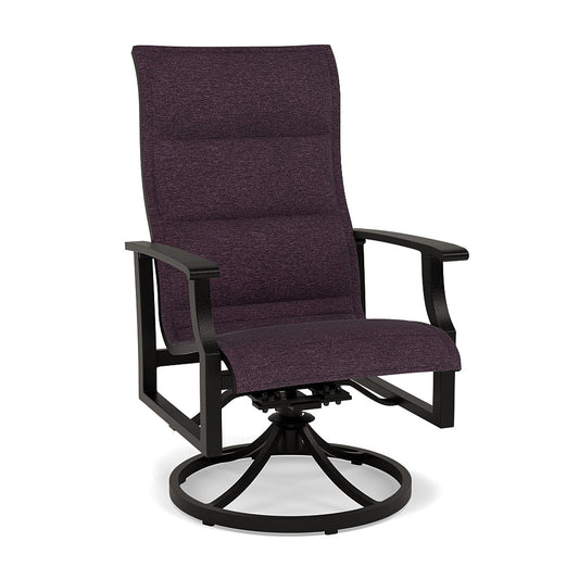 Newport Padded Sling Swivel Dining Chair