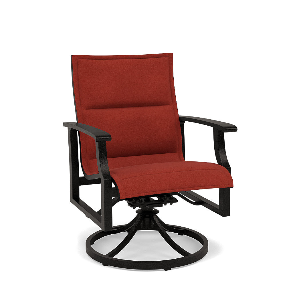 Newport Padded Sling Swivel Dining Chair