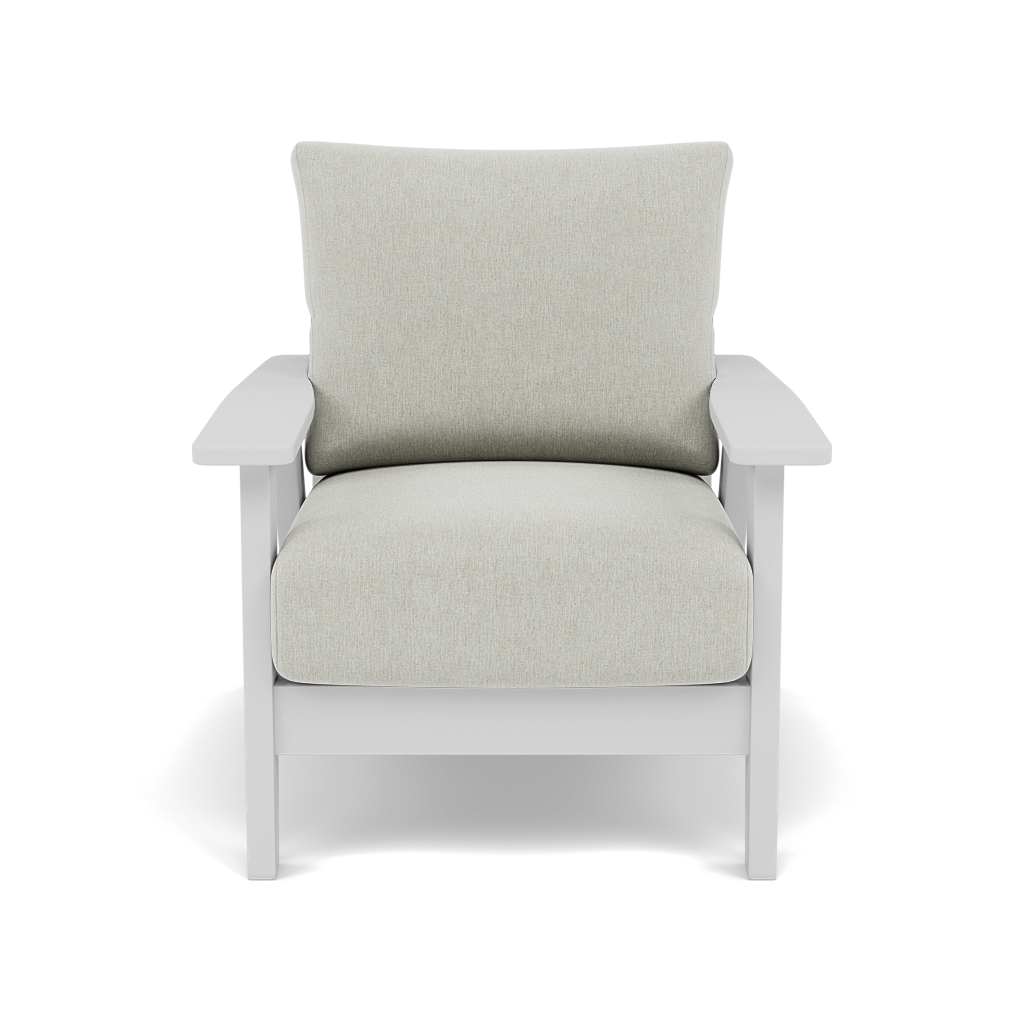 Patriot White Club Chair Featuring Sunbrella Cushions
