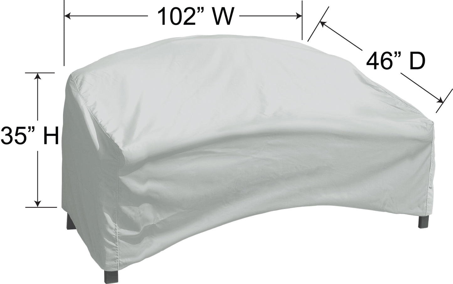 Curved Sofa Protective Cover