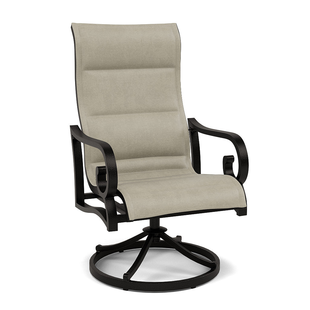 Rancho Padded Sling Swivel Dining Chair