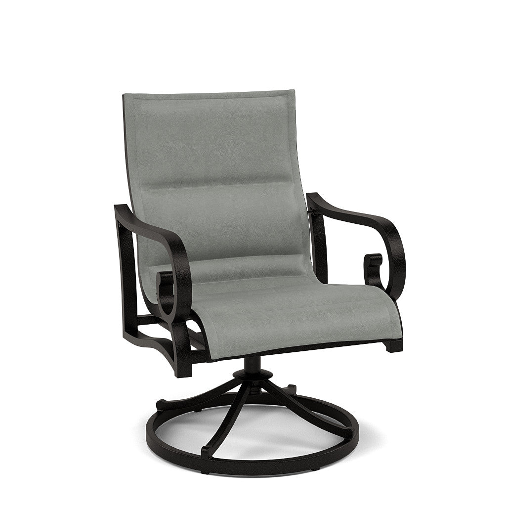 Rancho Padded Sling Swivel Dining Chair