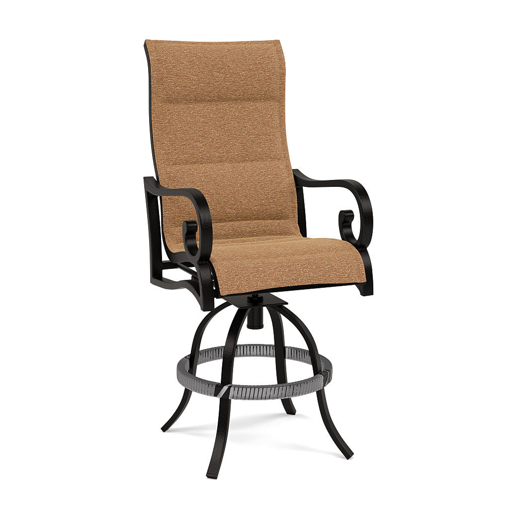 Rancho Padded Sling Swivel Balcony Chair