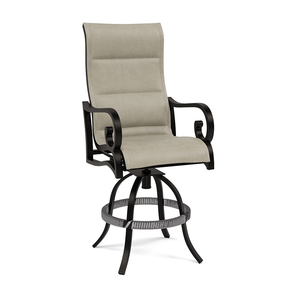 Rancho Padded Sling Swivel Balcony Chair