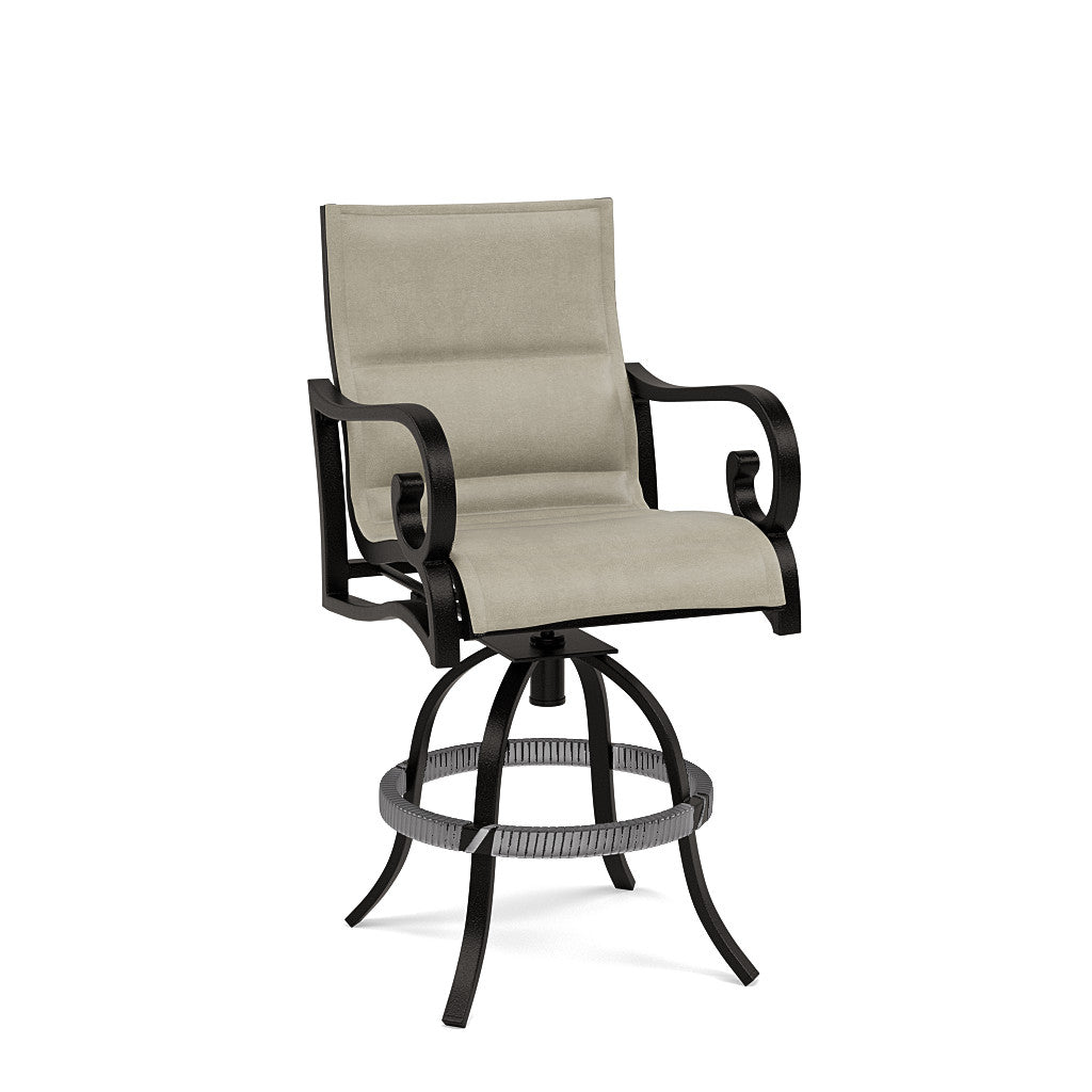Rancho Padded Sling Swivel Balcony Chair