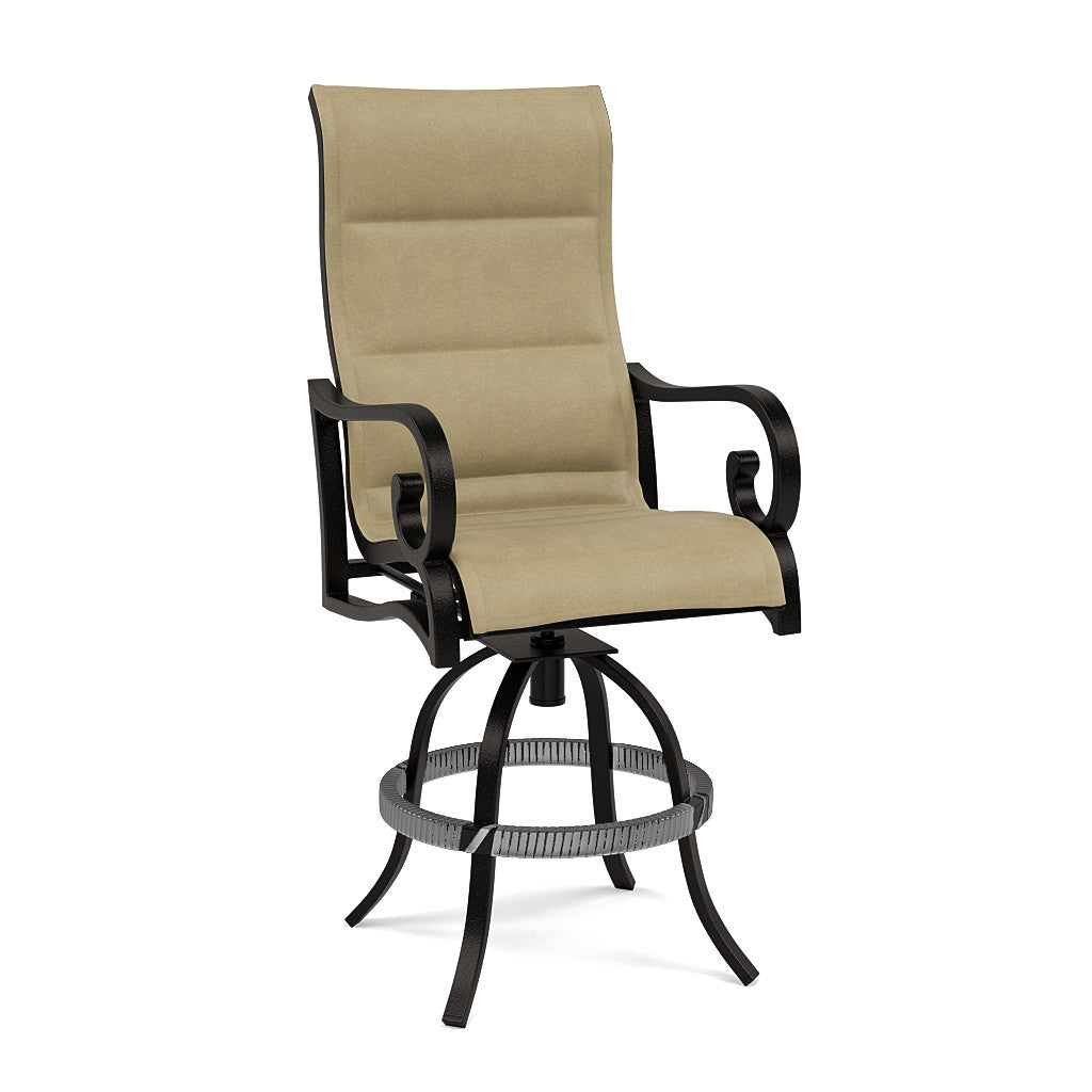 Rancho Padded Sling Swivel Balcony Chair