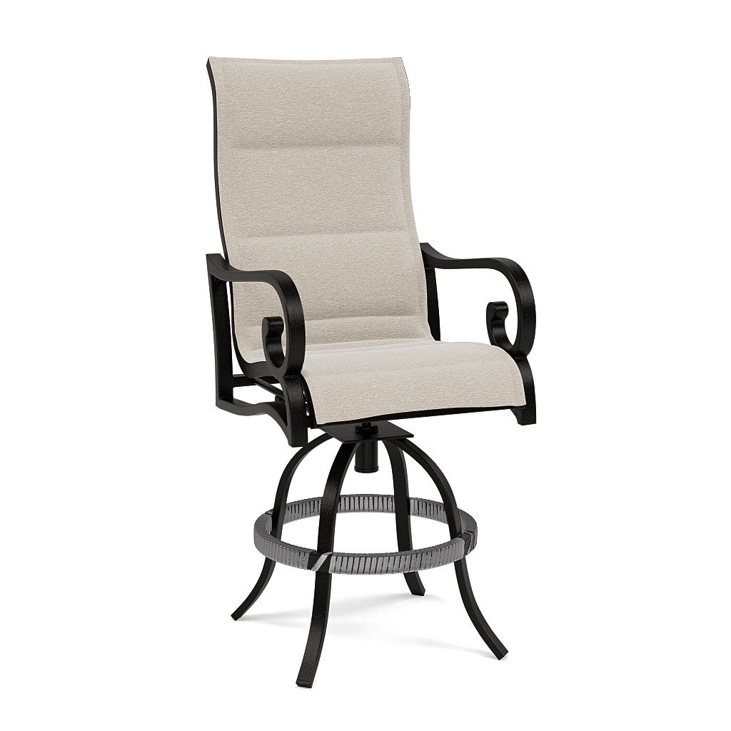Rancho Padded Sling Swivel Balcony Chair