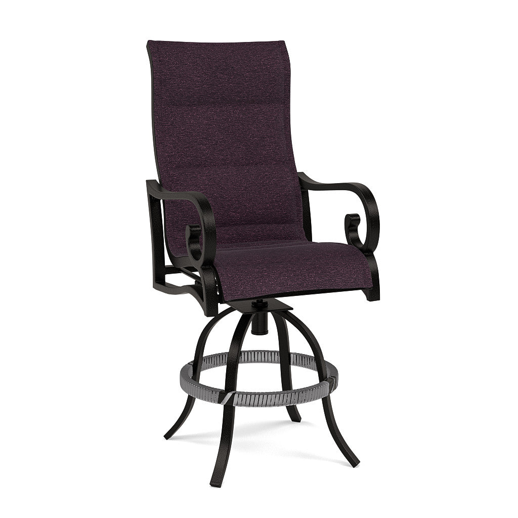 Rancho Padded Sling Swivel Balcony Chair