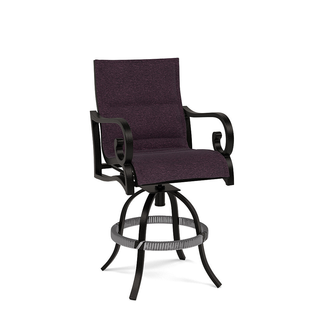 Rancho Padded Sling Swivel Balcony Chair
