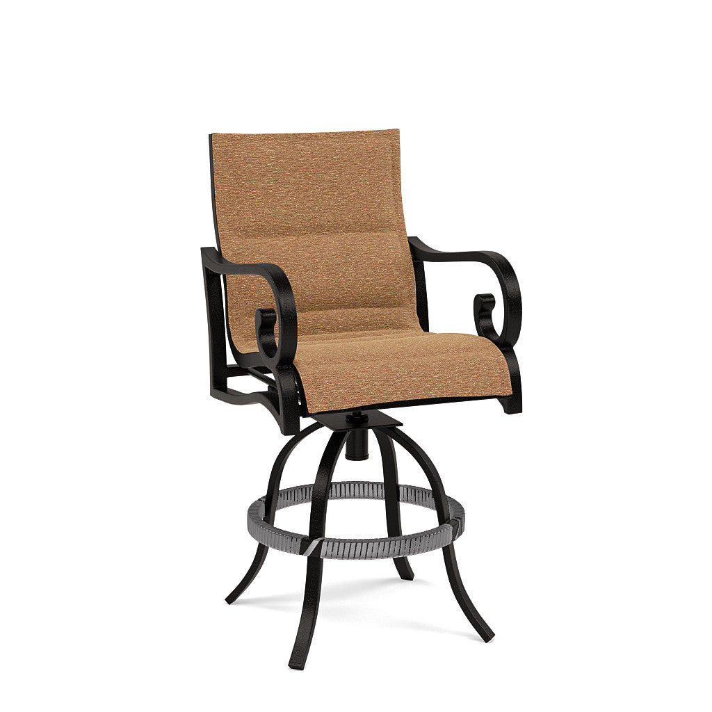Rancho Padded Sling Swivel Balcony Chair