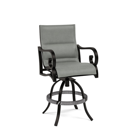 Rancho Padded Sling Swivel Balcony Chair