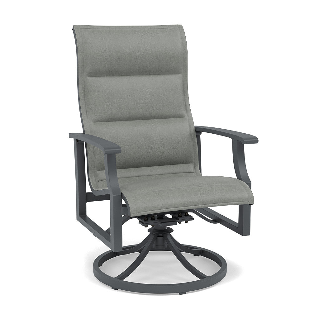 Rockport Padded Sling Swivel Dining Chair